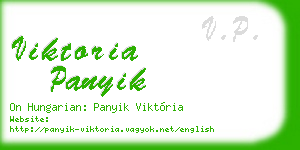 viktoria panyik business card
